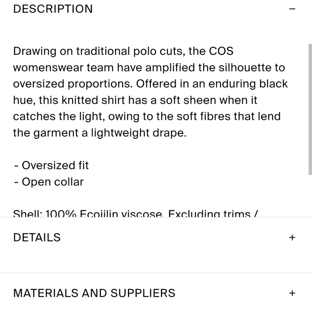 COS oversized sheer polo shirt - Picture 6 of 9